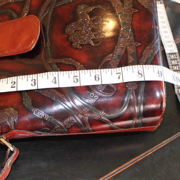 Dillards Bags Dillard Mahogany Western Genuine Leather Purse Poshmark